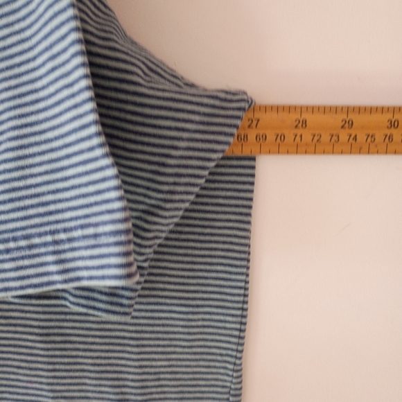 The Foundry Blue Striped Polo Shirt 2XLT Casual Short Sleeve Men's Top - Picture 4 of 7